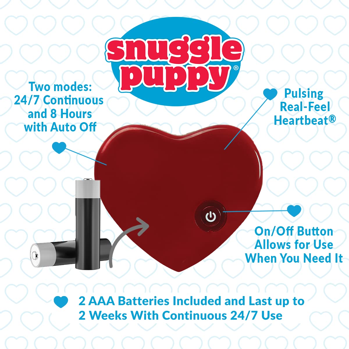 Snuggle Puppy crate-training scene closeup suggests calmer crate time