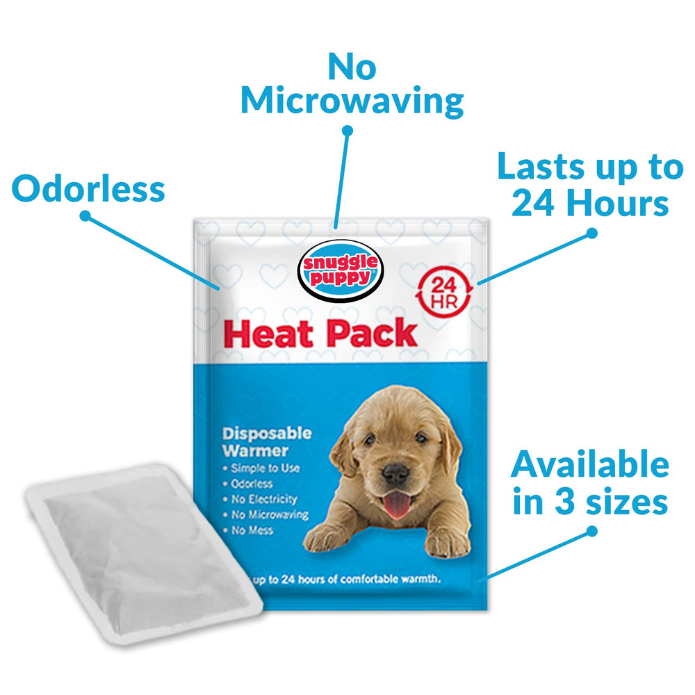 Snuggle Puppy blanket setup closeup conveys multi-sensory comfort for puppies