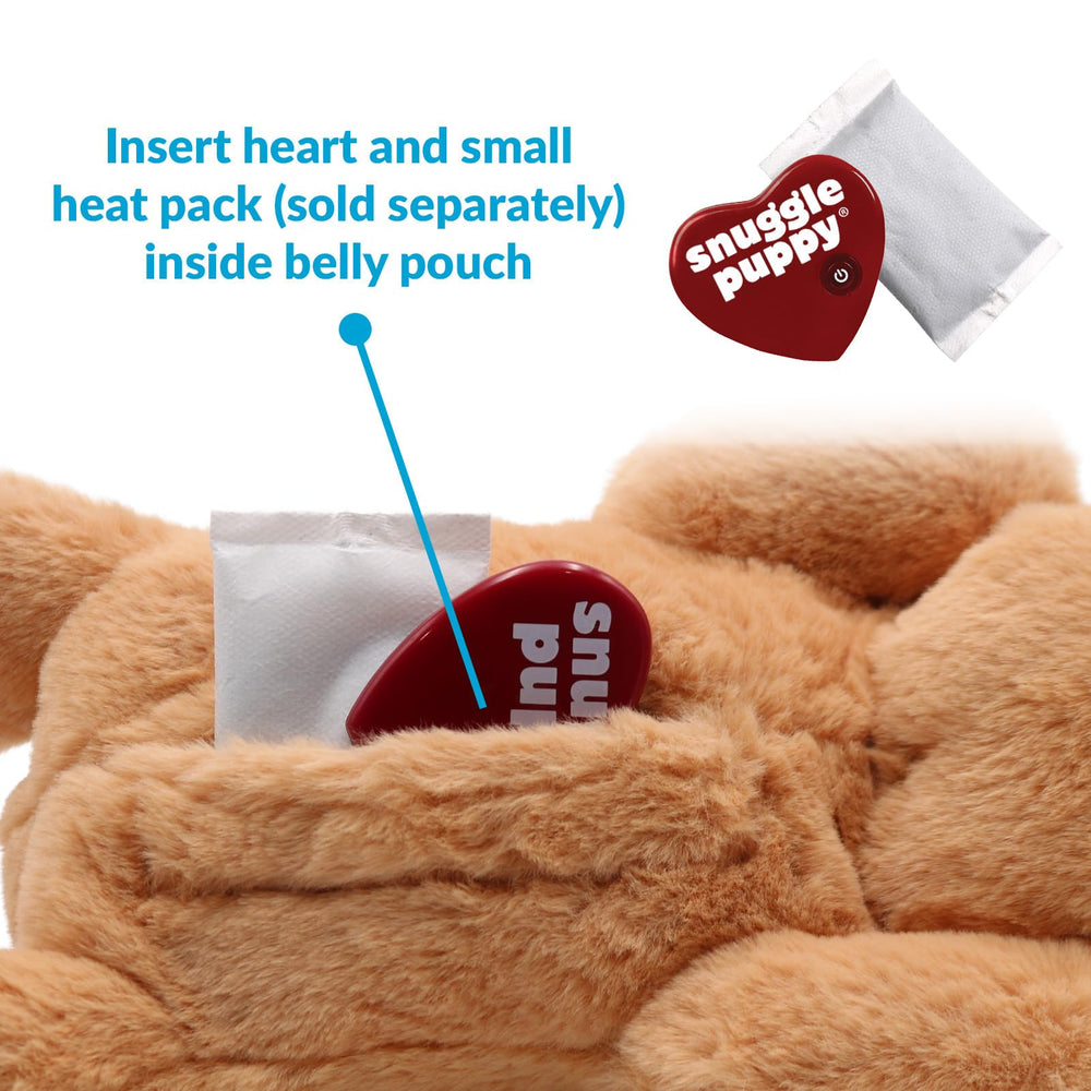 Snuggle Puppy Small Breed heartbeat Sleep Aid supports restful nights.