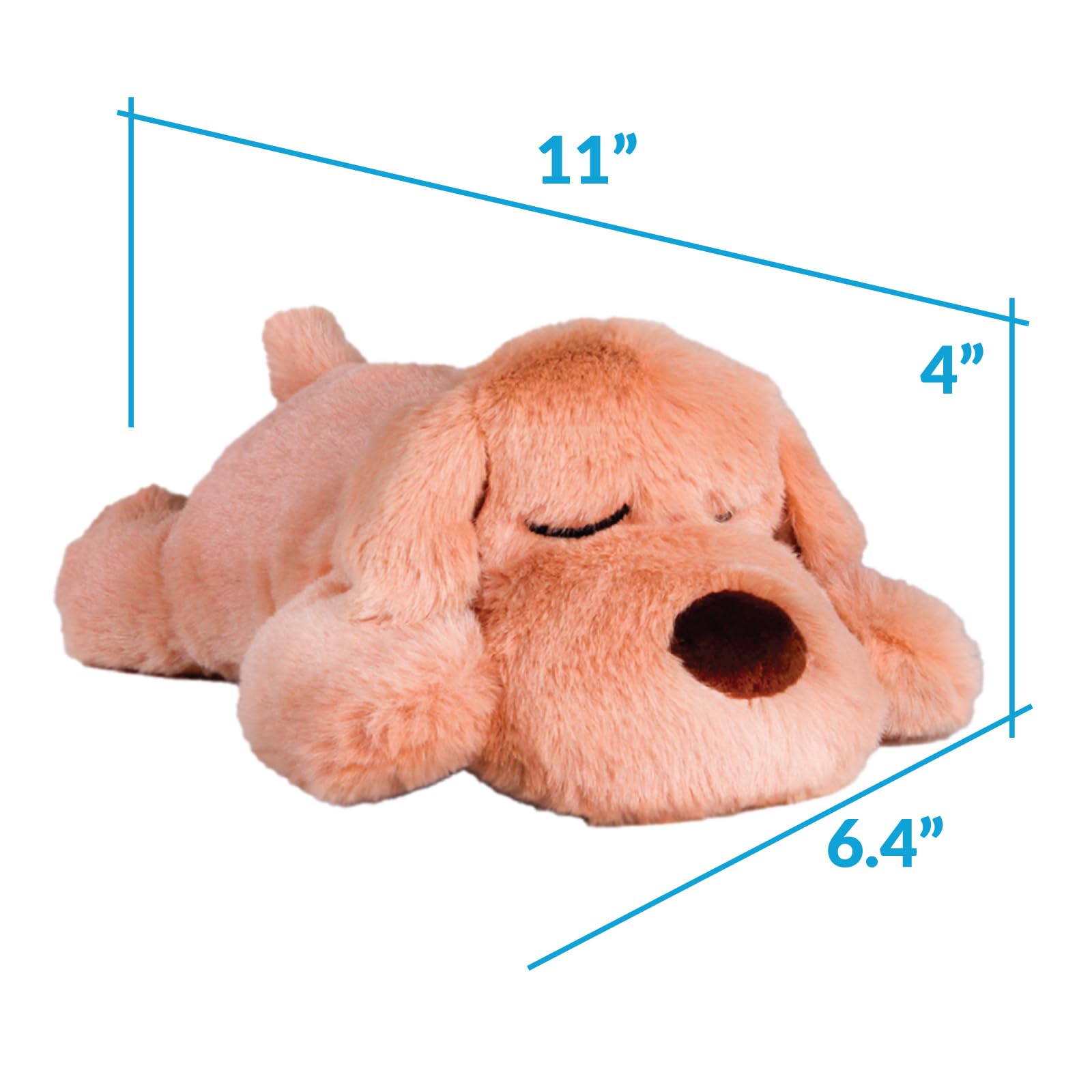 Snuggle Puppy Small Breed Crate-Training Toy promotes calmer crate sessions.