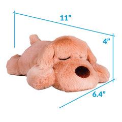Snuggle Puppy Small Breed Crate-Training Toy promotes calmer crate sessions.