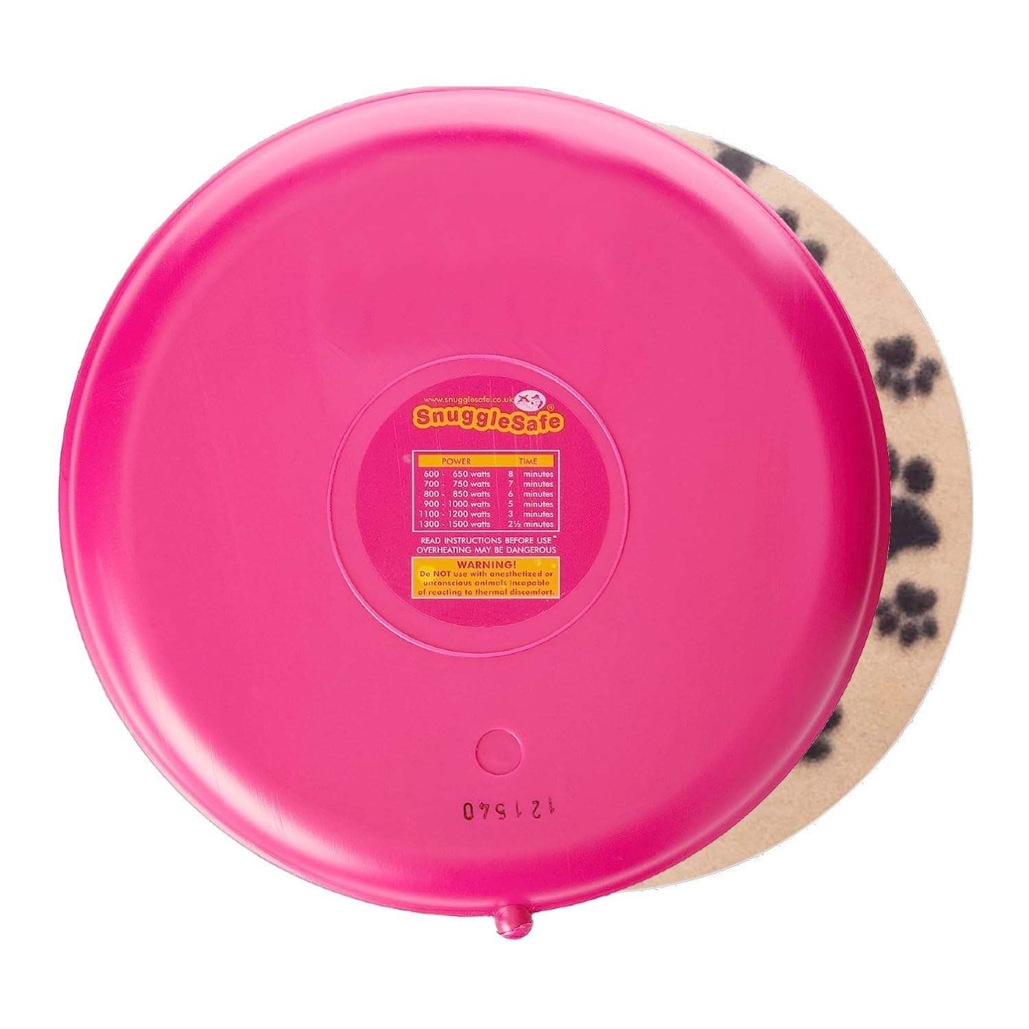 Snugglesafe Original heat pad front view shows compact warmth for pets