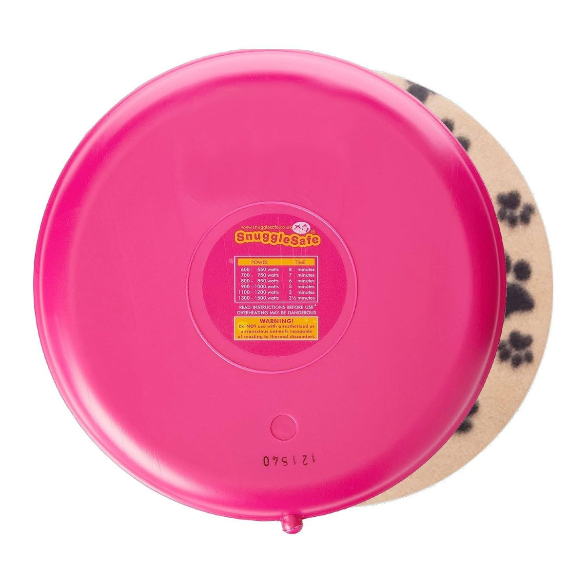 Snugglesafe Original heat pad front view shows compact warmth for pets