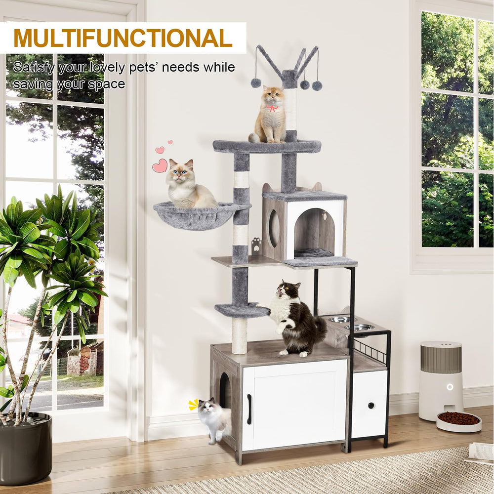 Snughome cat tree top platform offers a high perch for play and supervision