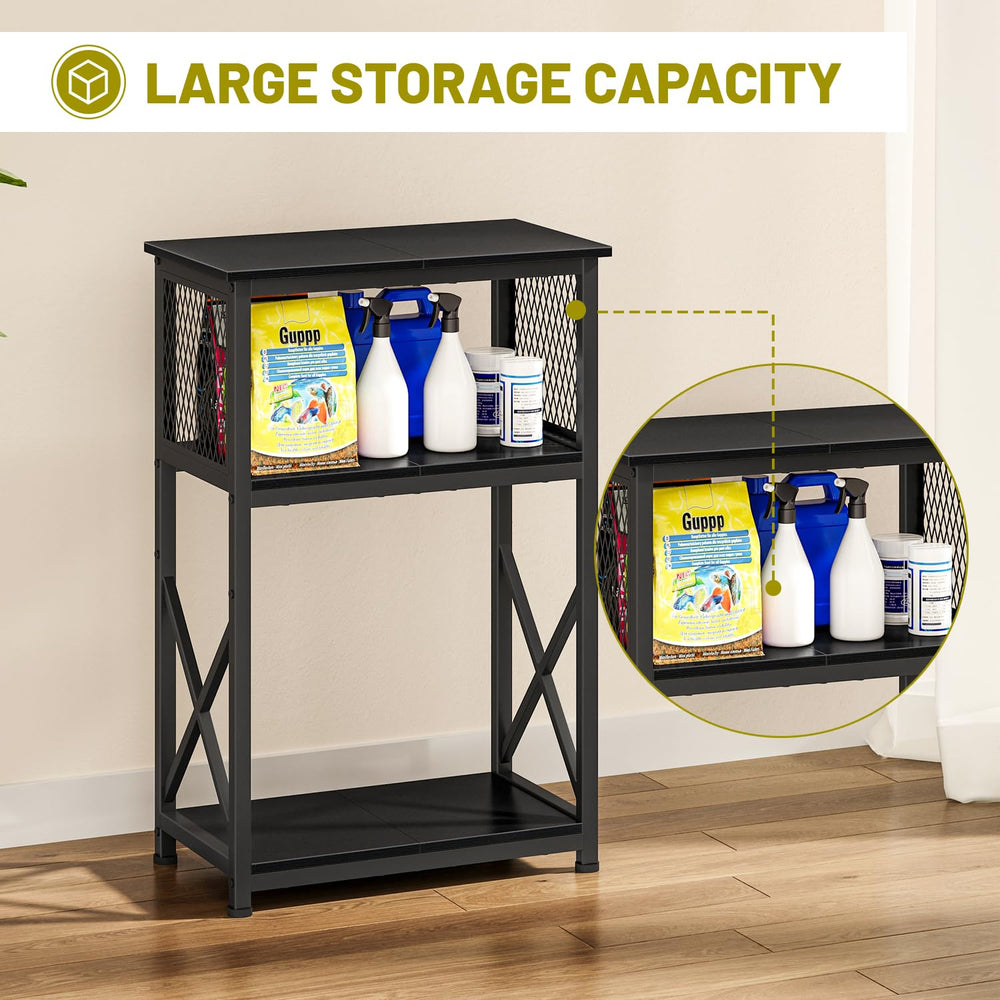 Snughome materials black shows durable wood-metal construction resists moisture.