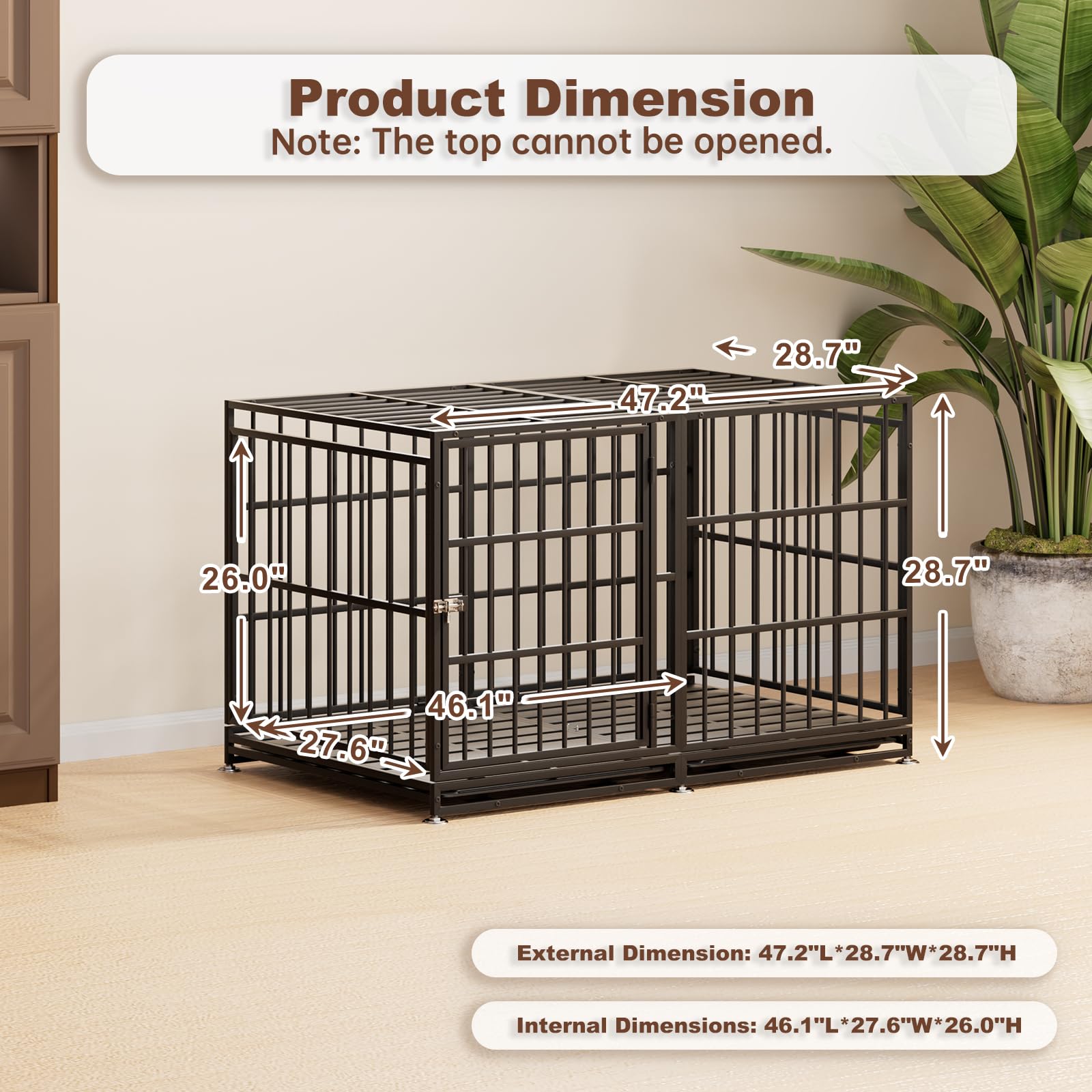 Snuowu heavy-duty crate base upgrade shows a durable metal base for steady resting.