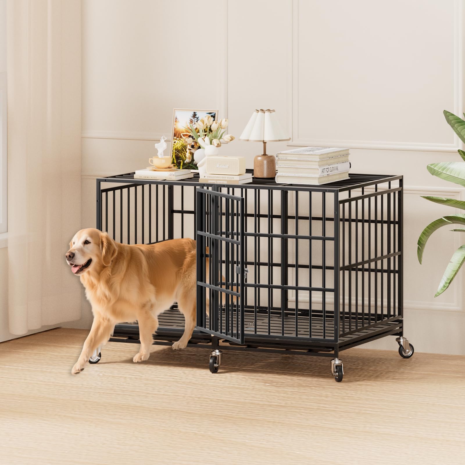 Snuowu door-lock crate ensures secure front entry for safe containment.