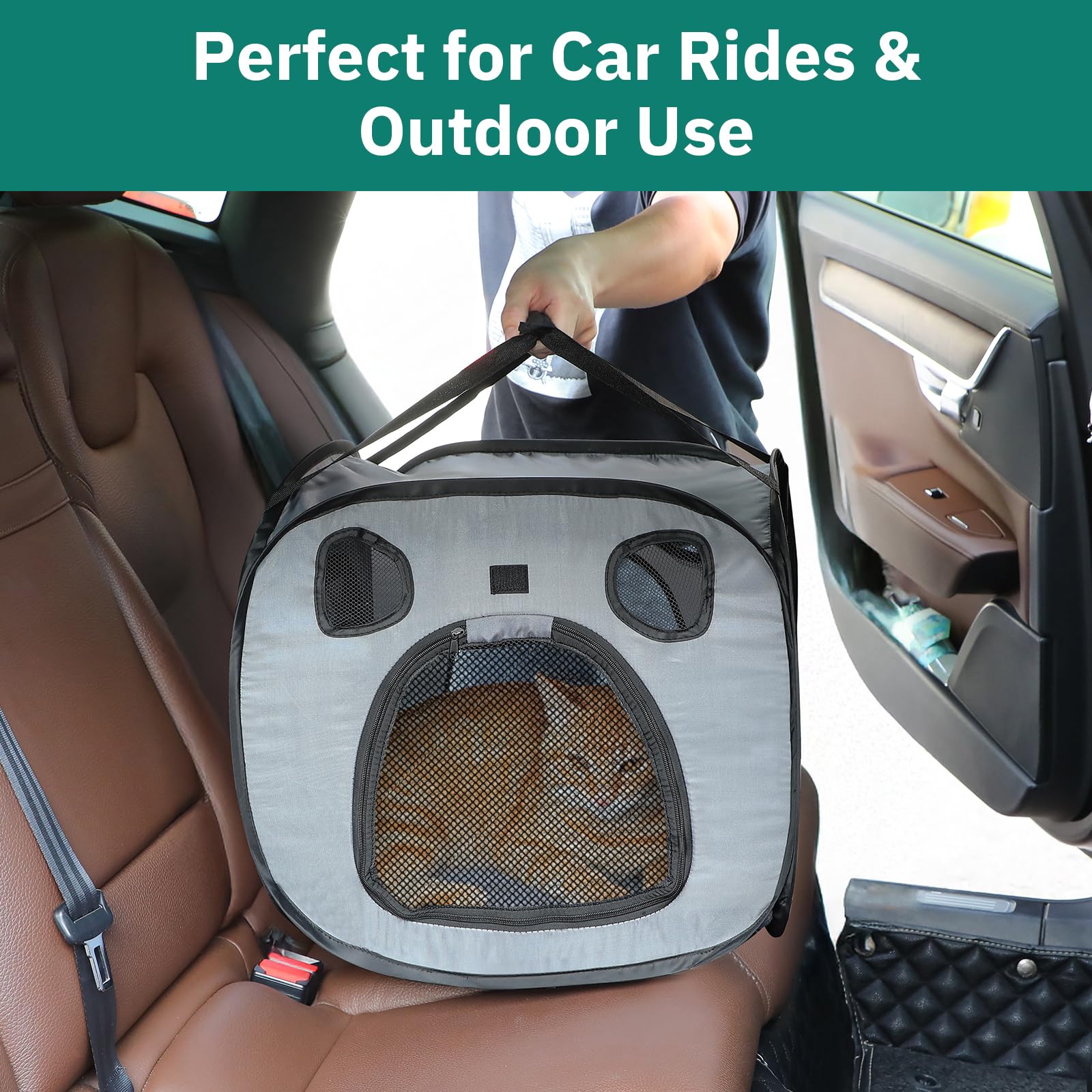 SNUVID portable cat playpen carry bag for easy transport.