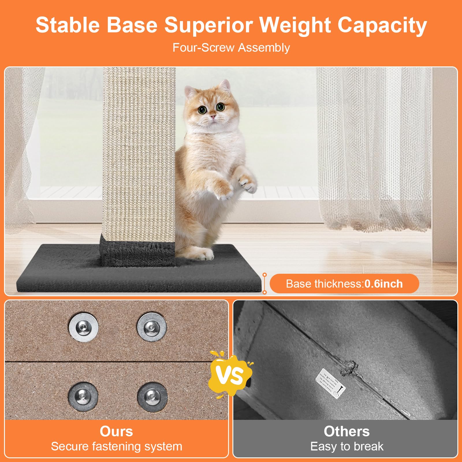 SOCATER reinforced middle structure enhances stability for safe indoor use.