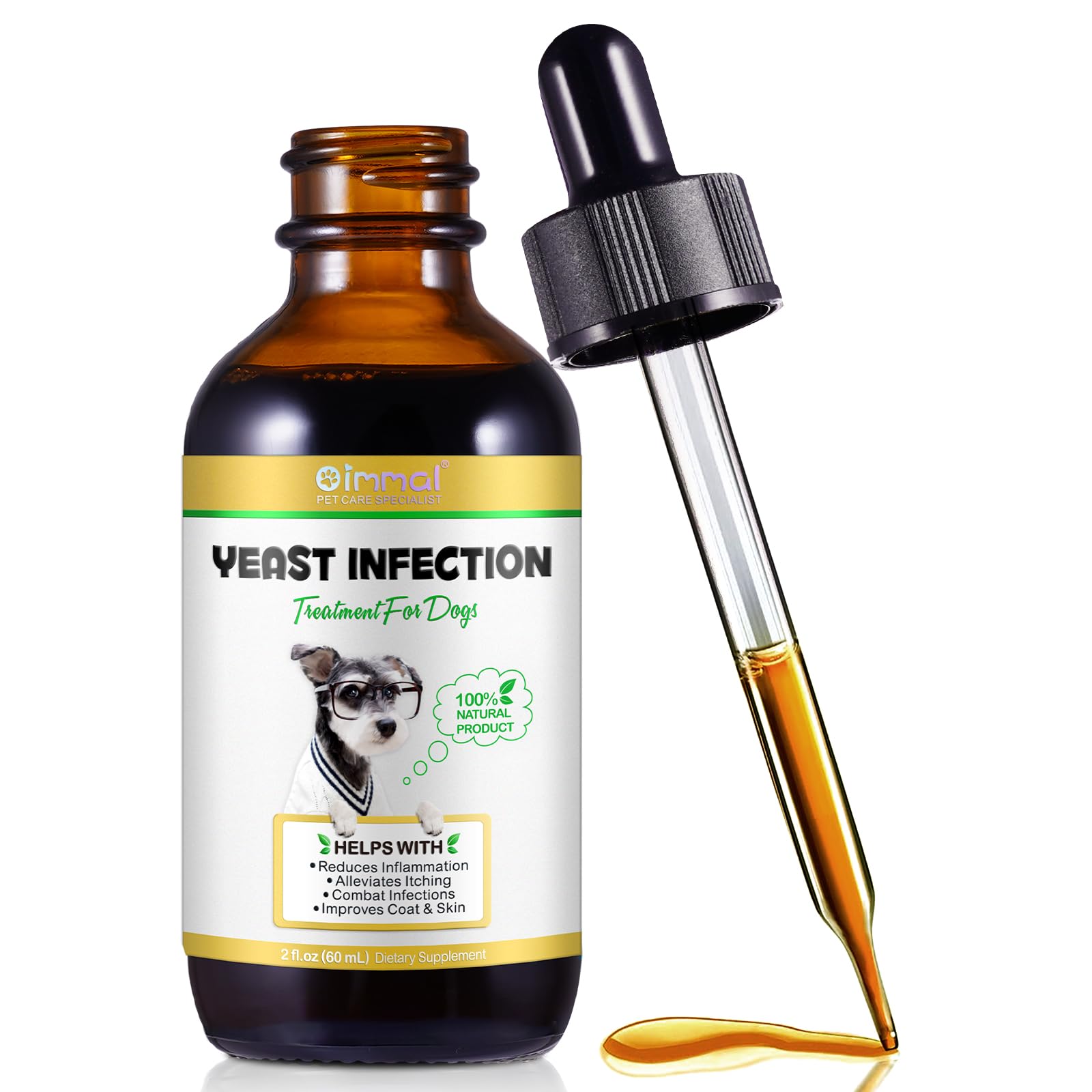SOCATFOT yeast treatment bottle close up for itchy skin relief