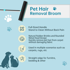 Soccso Carpet Rake rubber bristles closeup highlights electrostatic hair lift.