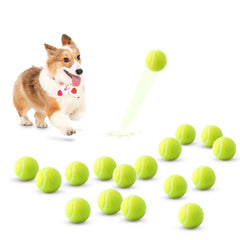 SOCO 2-inch dog tennis ball pack ready for fetch with small dogs.