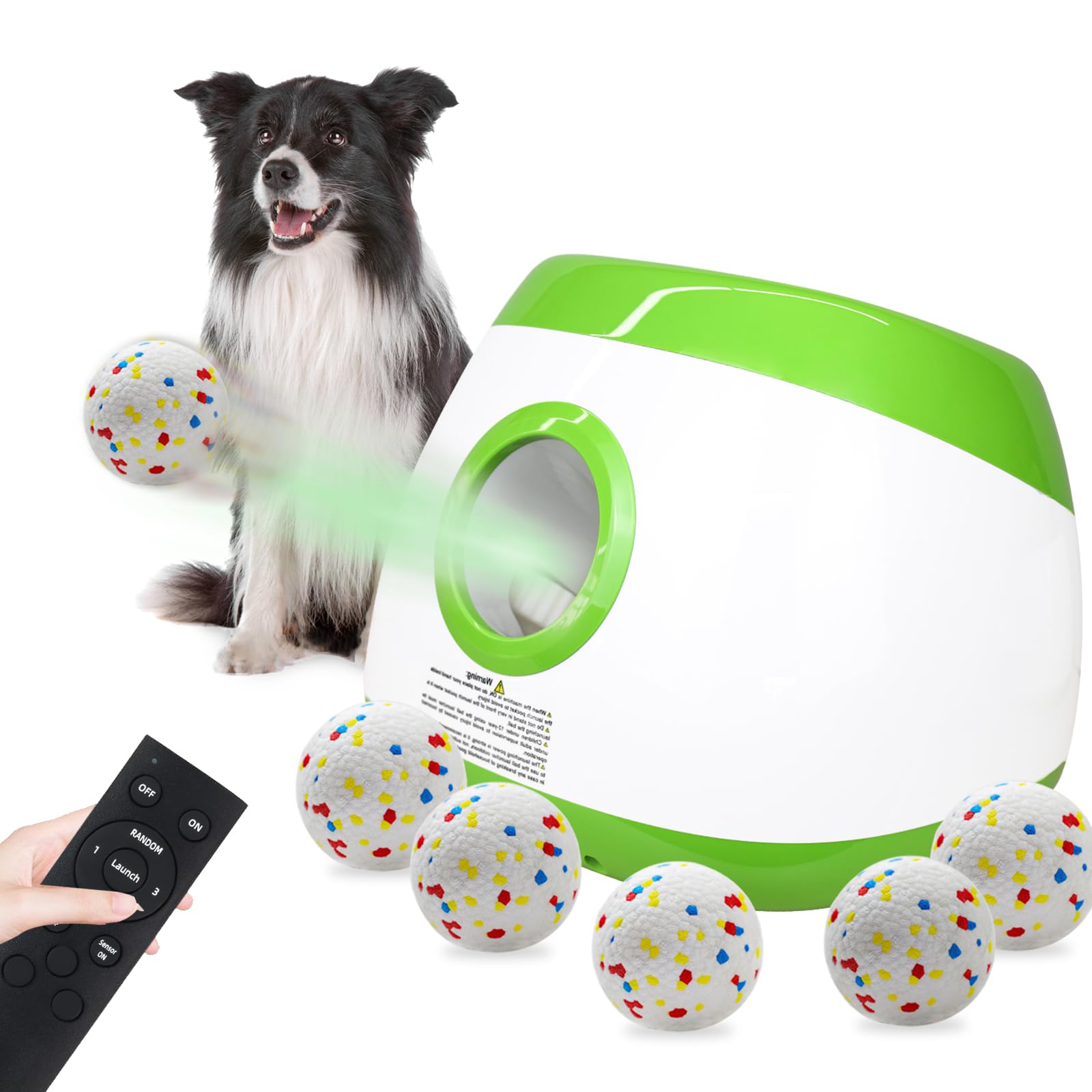 SOCO automatic ball launcher setup for easy home use with quick-launch capability