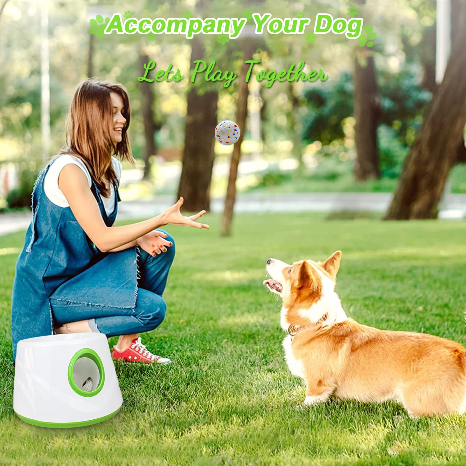 SOCO ball launcher in random mode delivers unpredictable throws for engaging play sessions