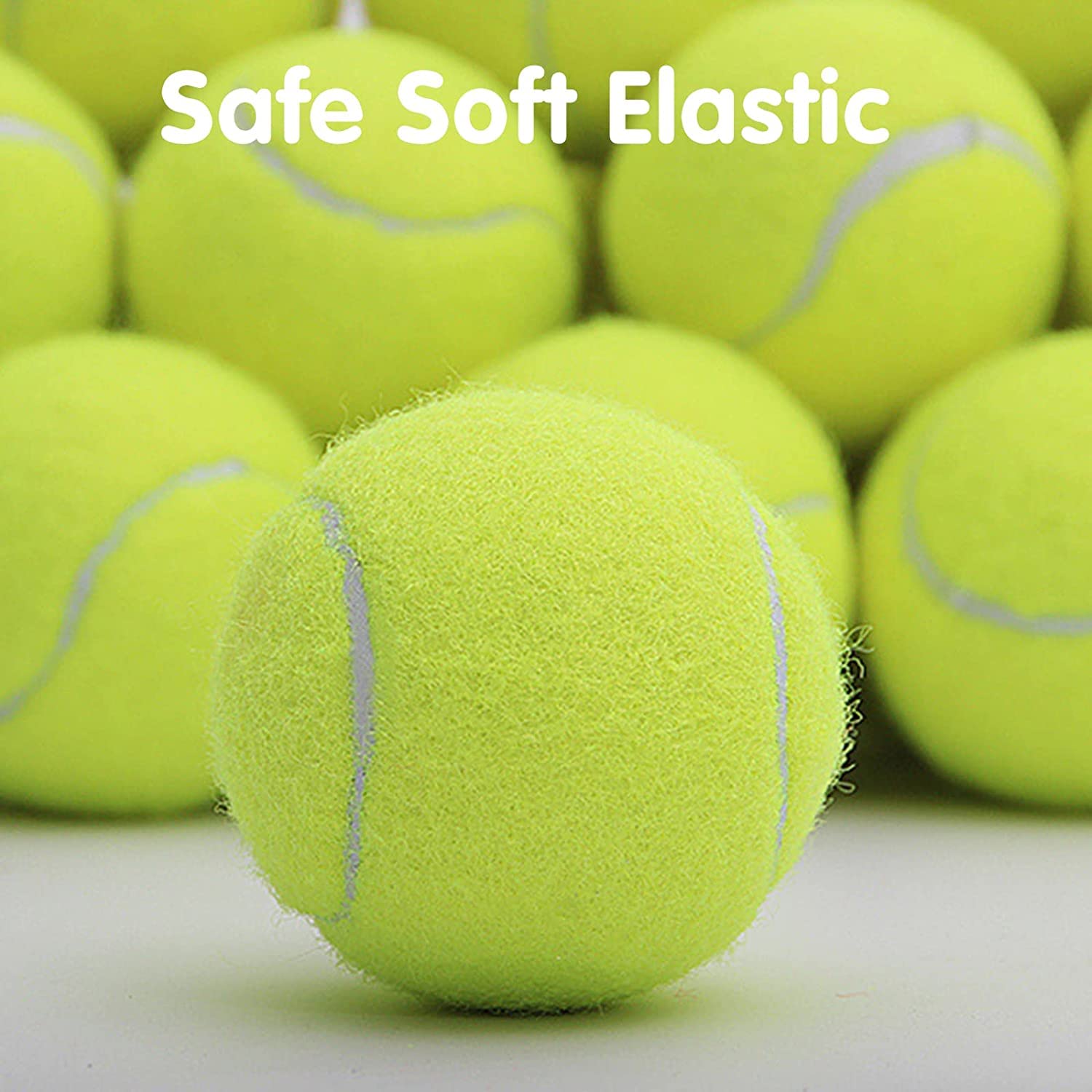 SOCO dog play fetch activity with bright 2-inch balls for interactive sessions.