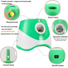 SOCO included 2-inch tennis balls for small dogs and extra fetch fun