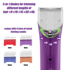 Sodaer clipper blade closeup showing 5-in-1 blades for versatile trimming