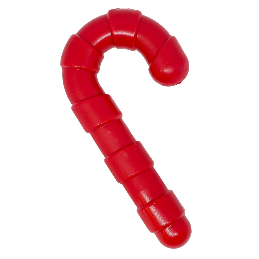 SodaPup Candy Cane product shot showing durable nylon chew for dogs and playfulness