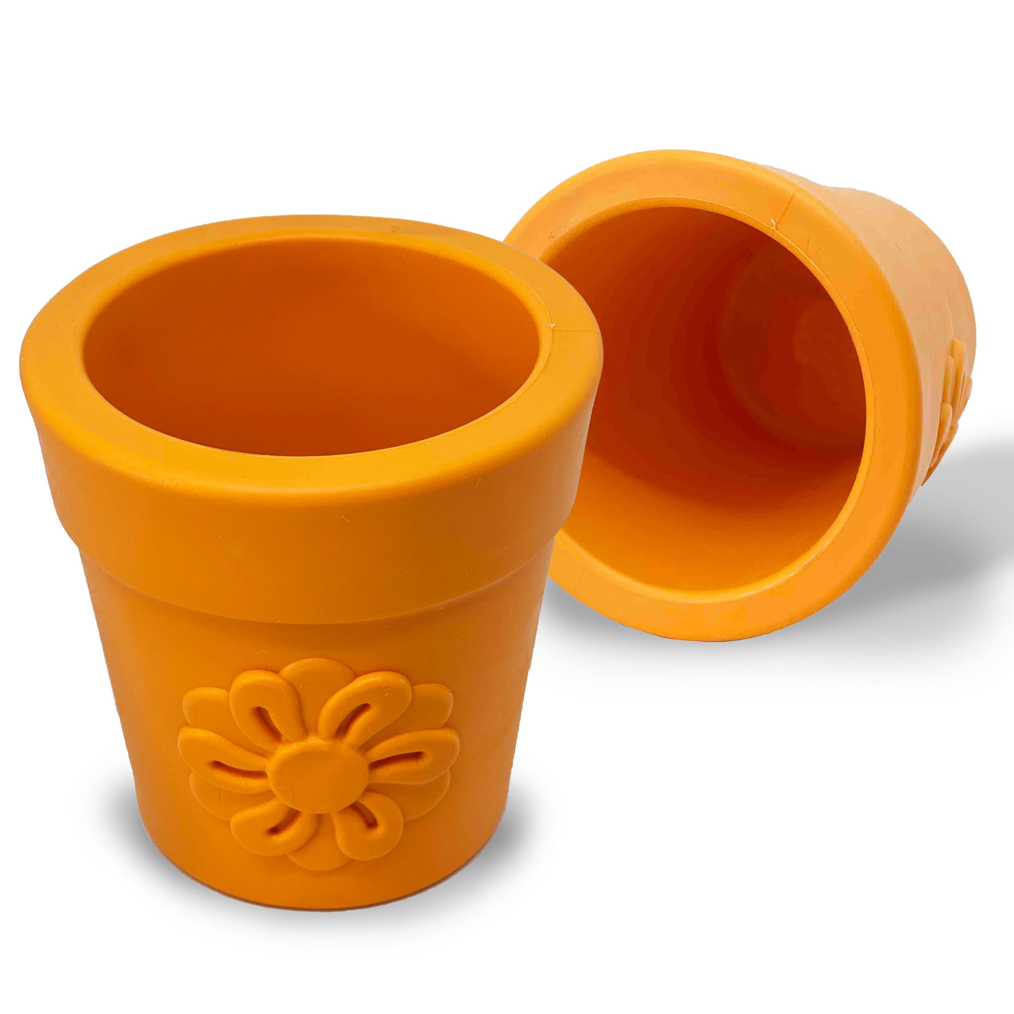 SodaPup Flower Pot durable rubber material emphasizing chew toy resilience and long-lasting play