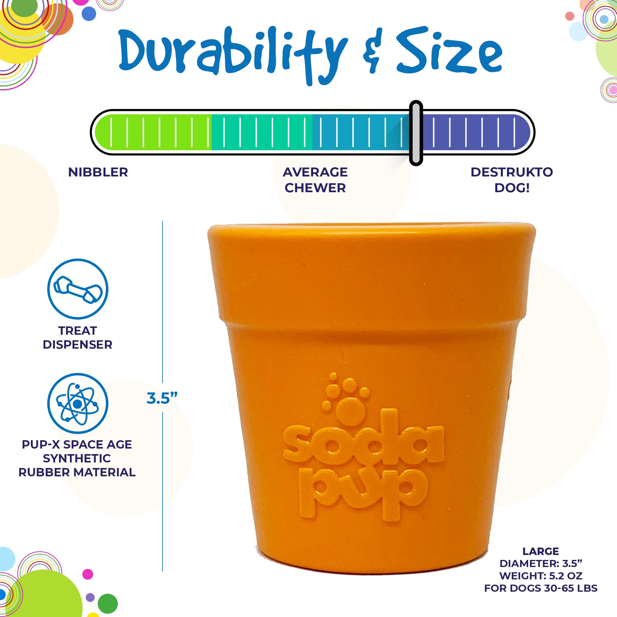 SodaPup Flower Pot floating design for near-water play and durability