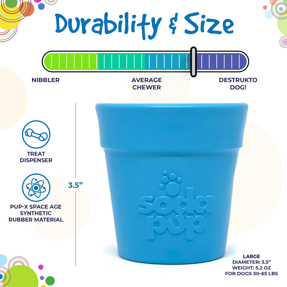 SodaPup Flower Pot dishwasher-safe, quick cleanup after chewy treats.