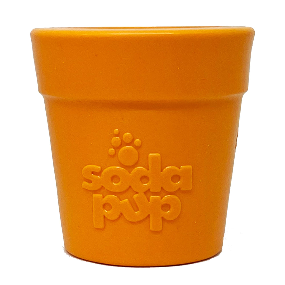 SodaPup Flower Pot closeup highlights treat dispenser action for mental stimulation