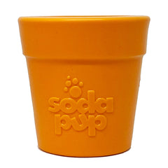 SodaPup Flower Pot closeup highlights treat dispenser action for mental stimulation