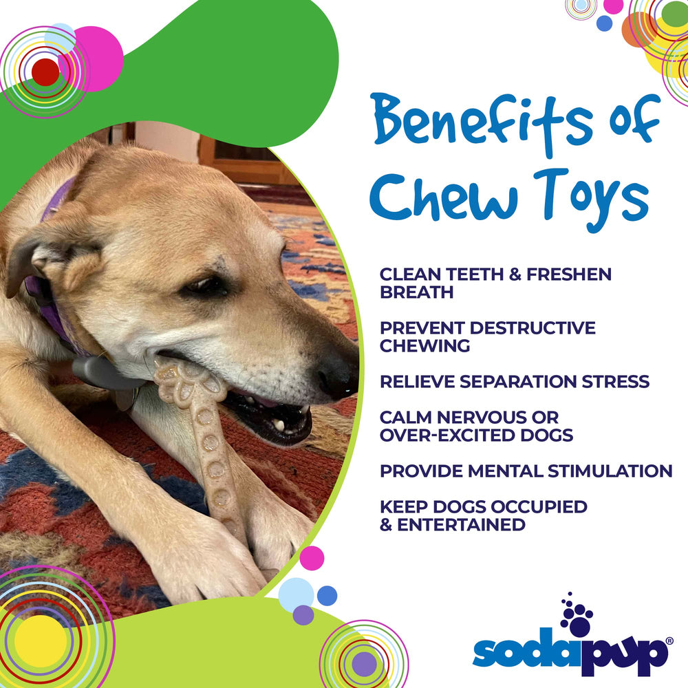 SodaPup Flower Tower 7-inch size graphic highlights suitability for small to medium dogs.