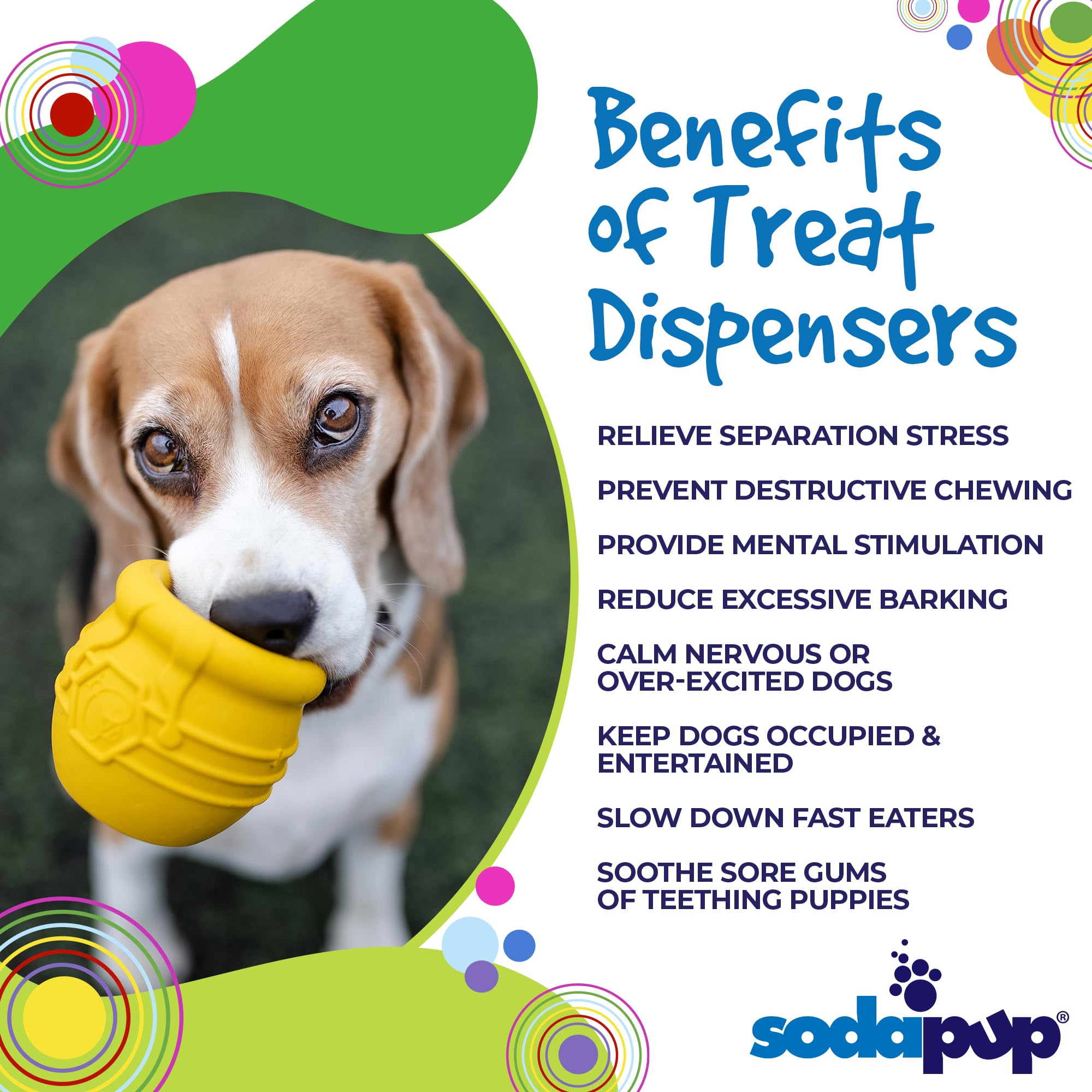 SodaPup Honey Pot non-toxic design emphasizes BPA-free and phthalate-free, food-safe quality.