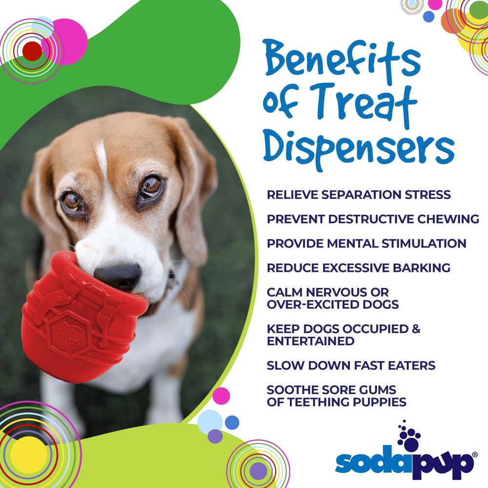 SodaPup Honey Pot non-toxic material ensures safe chews and easy cleaning.