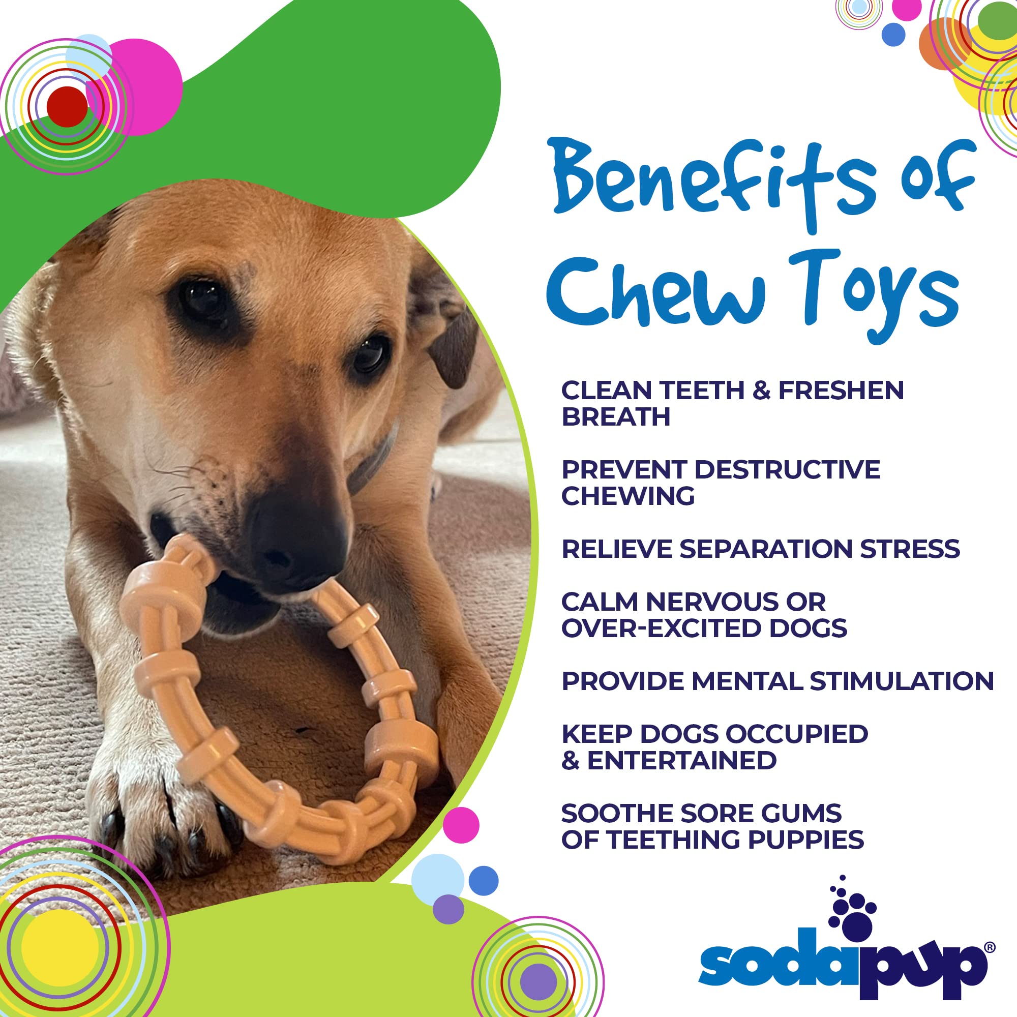 SodaPup non-toxic BPA-free material detail highlighting safe playtime