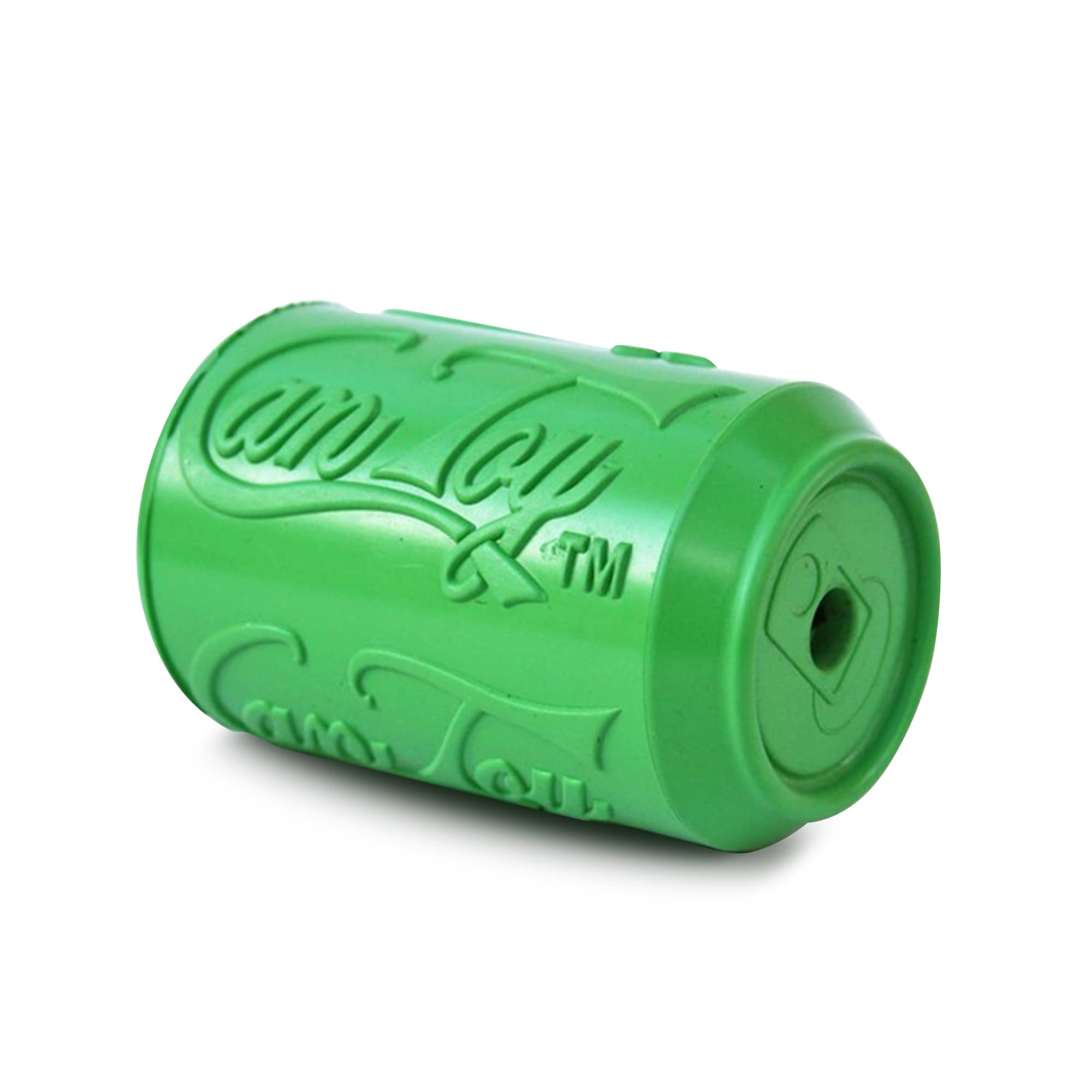 SodaPup Soda Can in use demonstrates treat dispensing for slow eating.