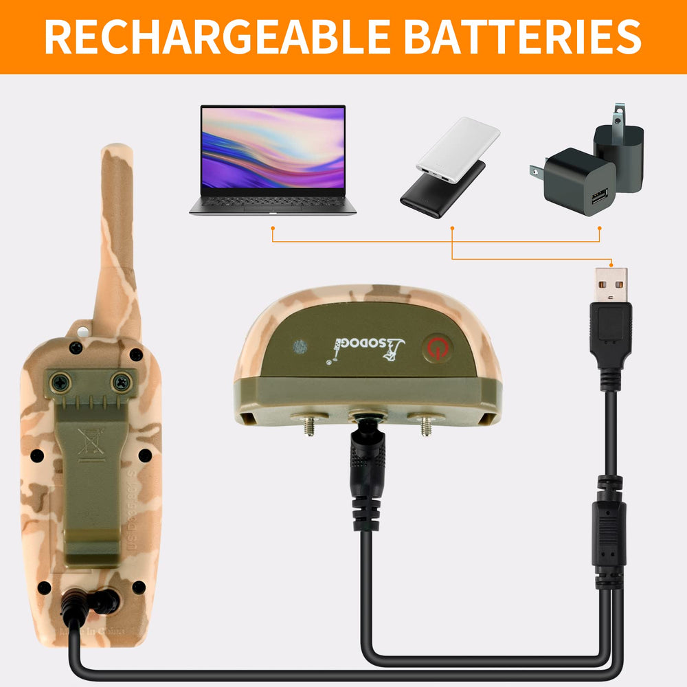SODOG rechargeable battery life extends field training time