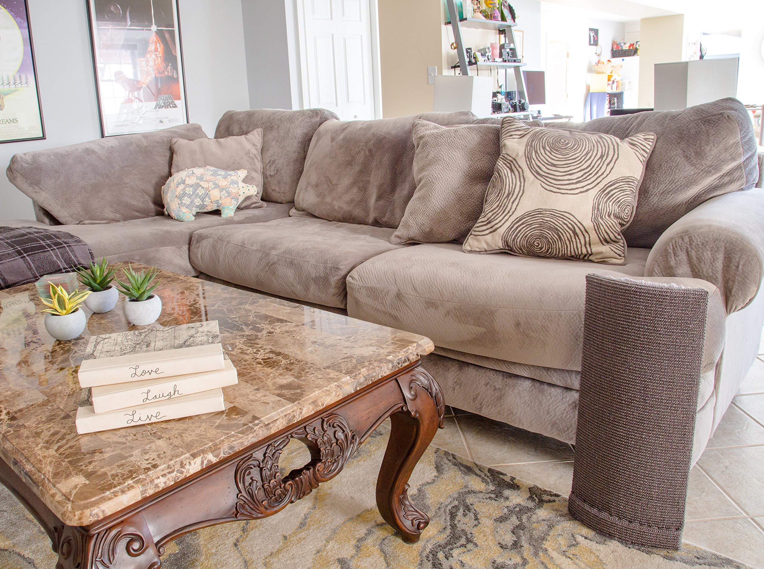 Sofa-Scratcher USA-made product, vet-approved design.