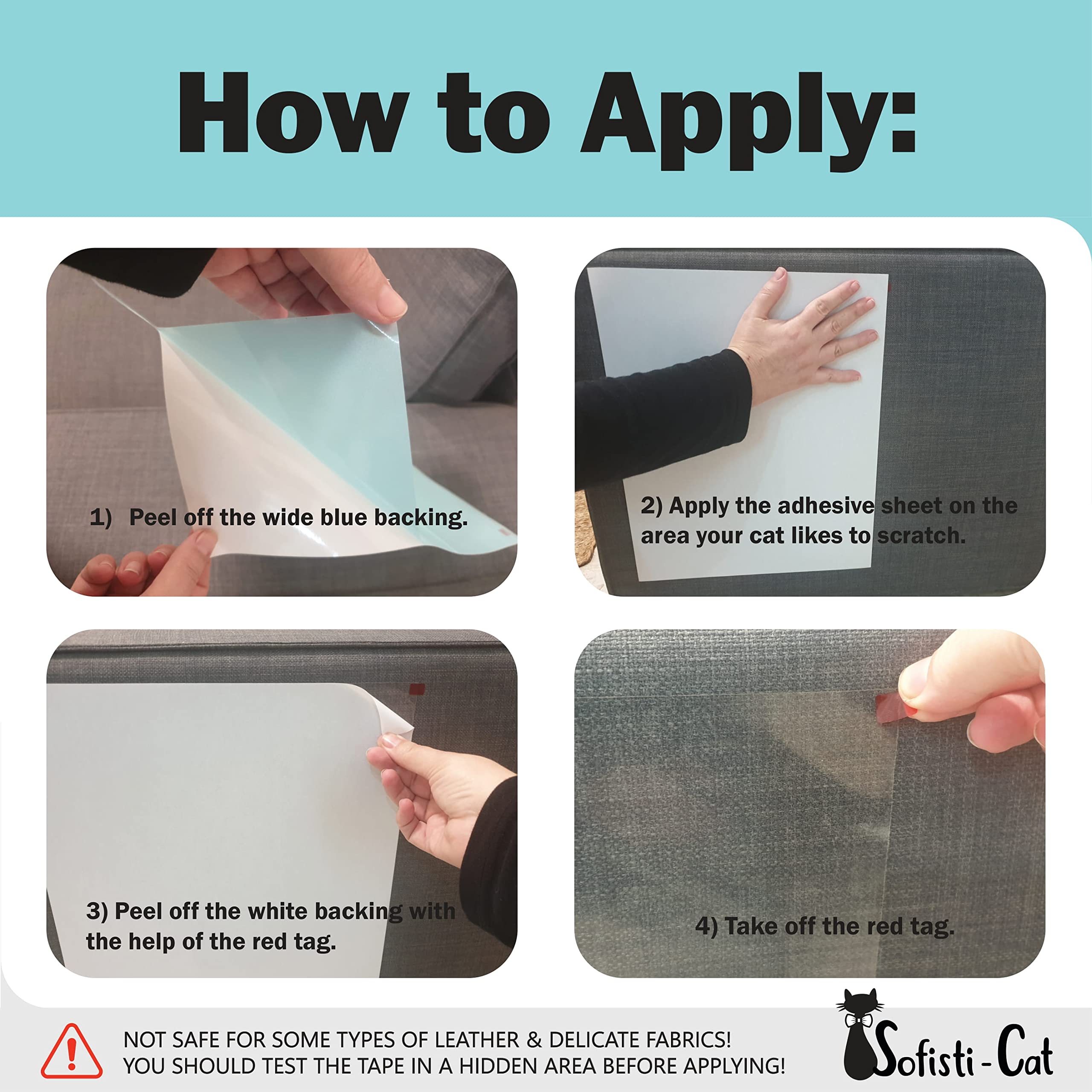 Sofisti-Cat packaging and adhesion demonstration for quick setup.