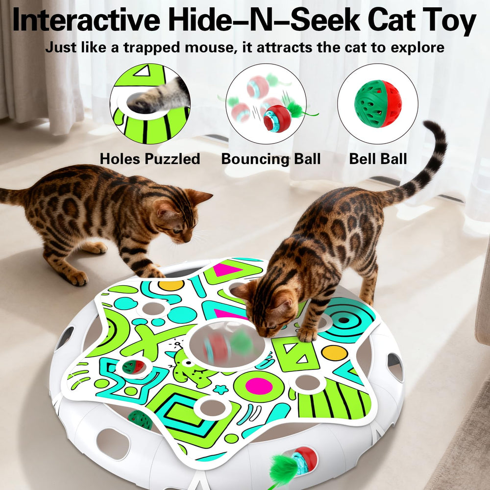Sofolor hide and seek cushion scene sparks chase and pounce excitement for cats.