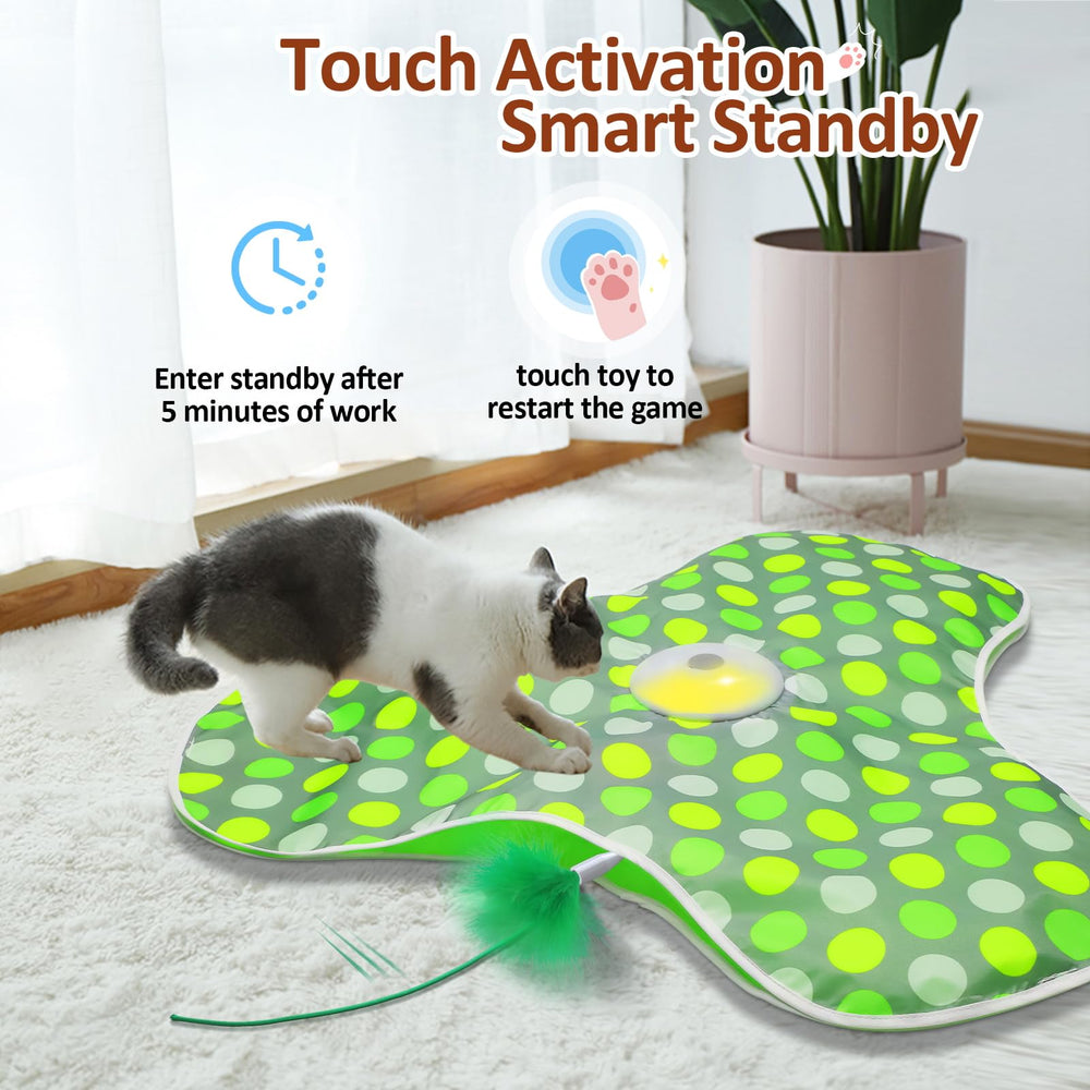 Sofolor Interactive Cat Toy hidden-feathers design sparks surprise pounces and curiosity.