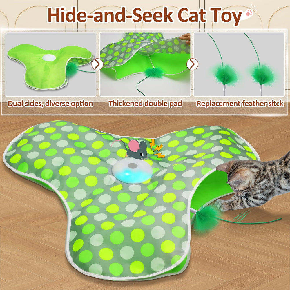 Sofolor Interactive Cat Toy motion activated wand engages indoor cats with immediate chase play.