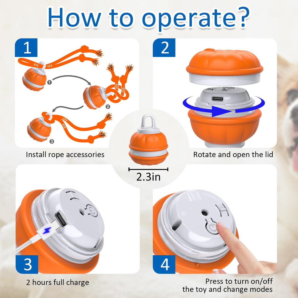 Sofolor Interactive Dog Toy Ball includes a one-year warranty for peace of mind.