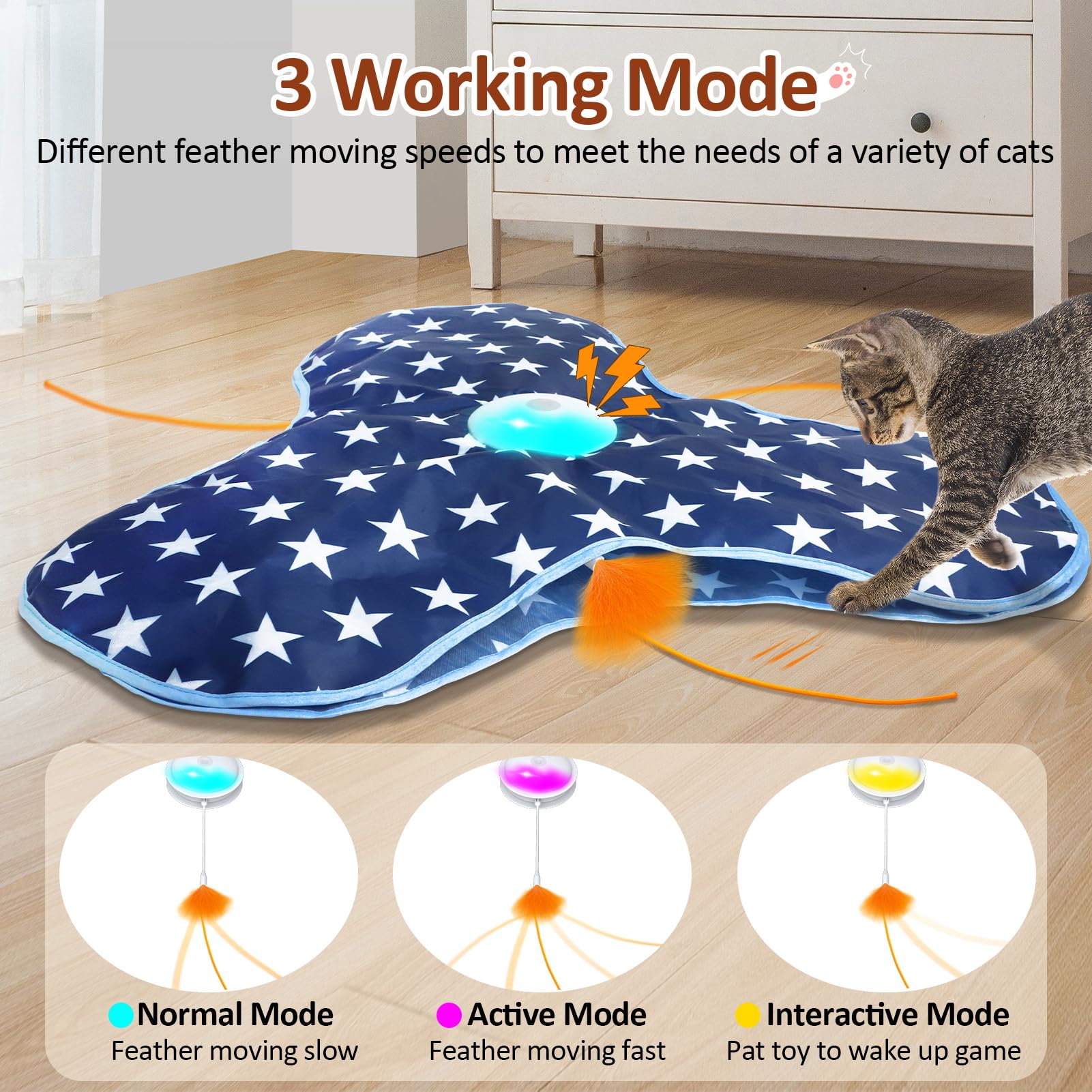 Sofolor rechargeable battery with Type-C charging for long play sessions
