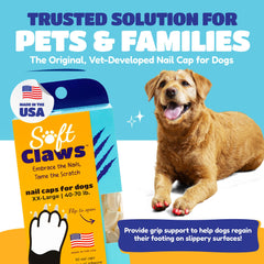 Soft Claws nail caps closeup showing cap texture for gentle, secure fit.