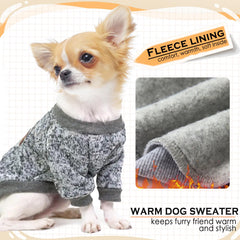 Soft-knit fabric close-up on dog sweaters for comfort and breathability