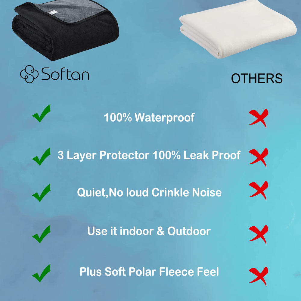 Softan blanket easy clean demonstrates quick wipe and washing