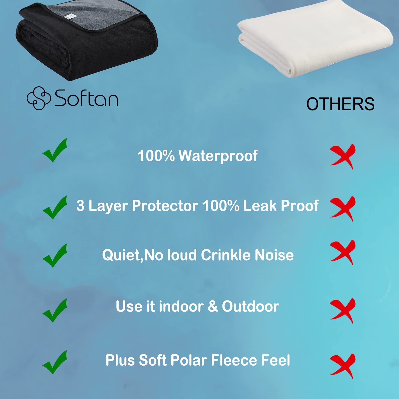 Softan blanket is easy to clean and maintain.