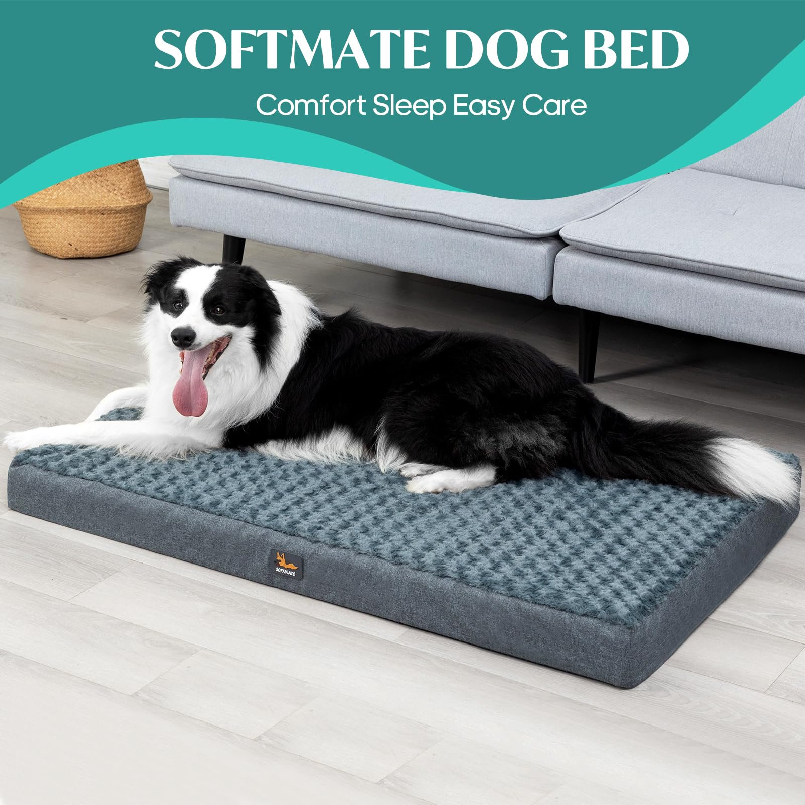 SOFTMATE waterproof cover protects the foam from accidents for longevity