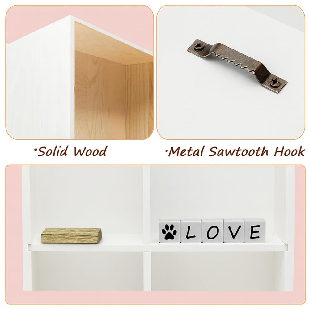 Sofunii Pet Memorial Shadow Box dust-cover closeup highlights clear glass and protection.