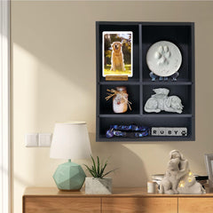 Sofunii memorial box interior layout for photos and keepsakes