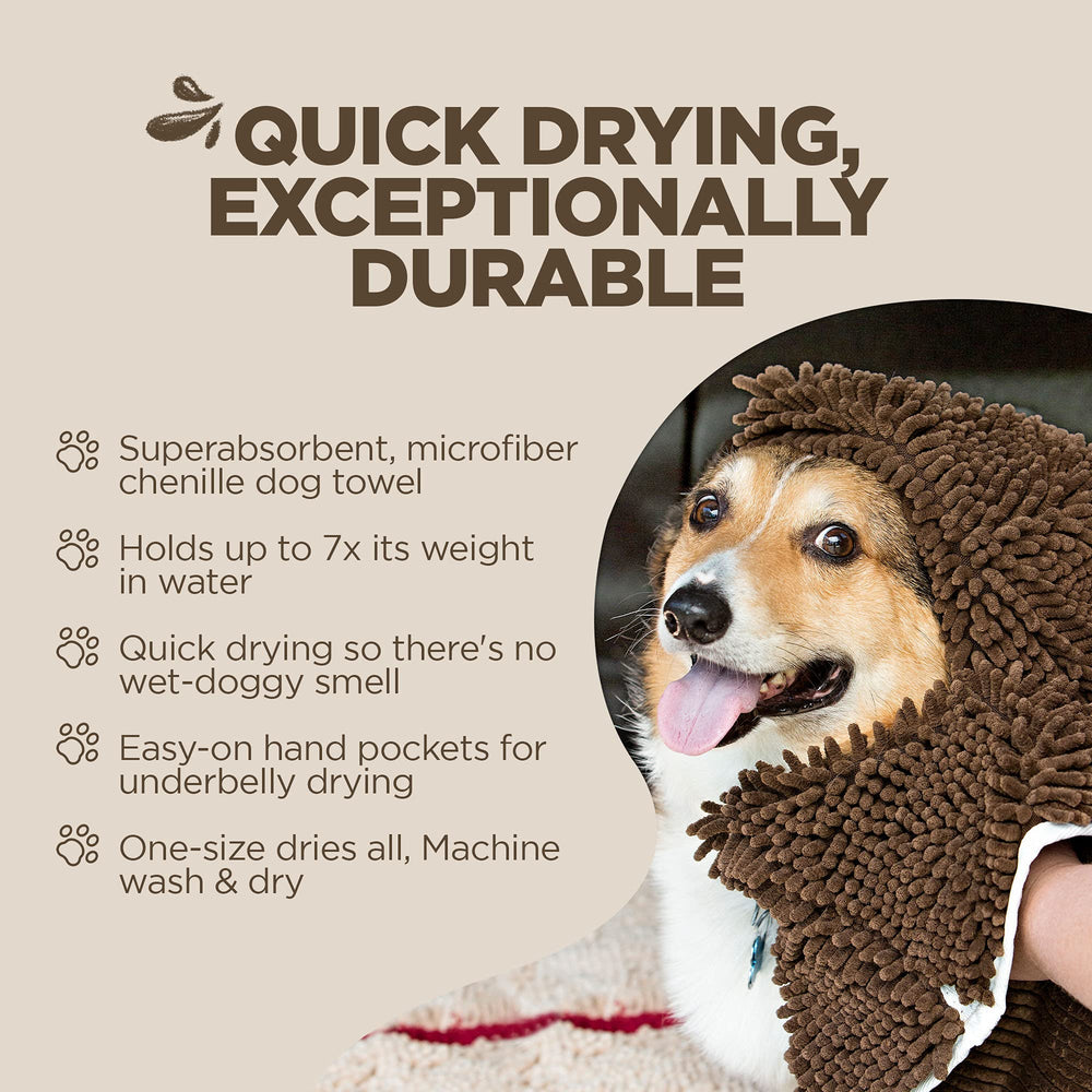Soggy Doggy Doormat durable towel built for frequent use in grooming or crates.