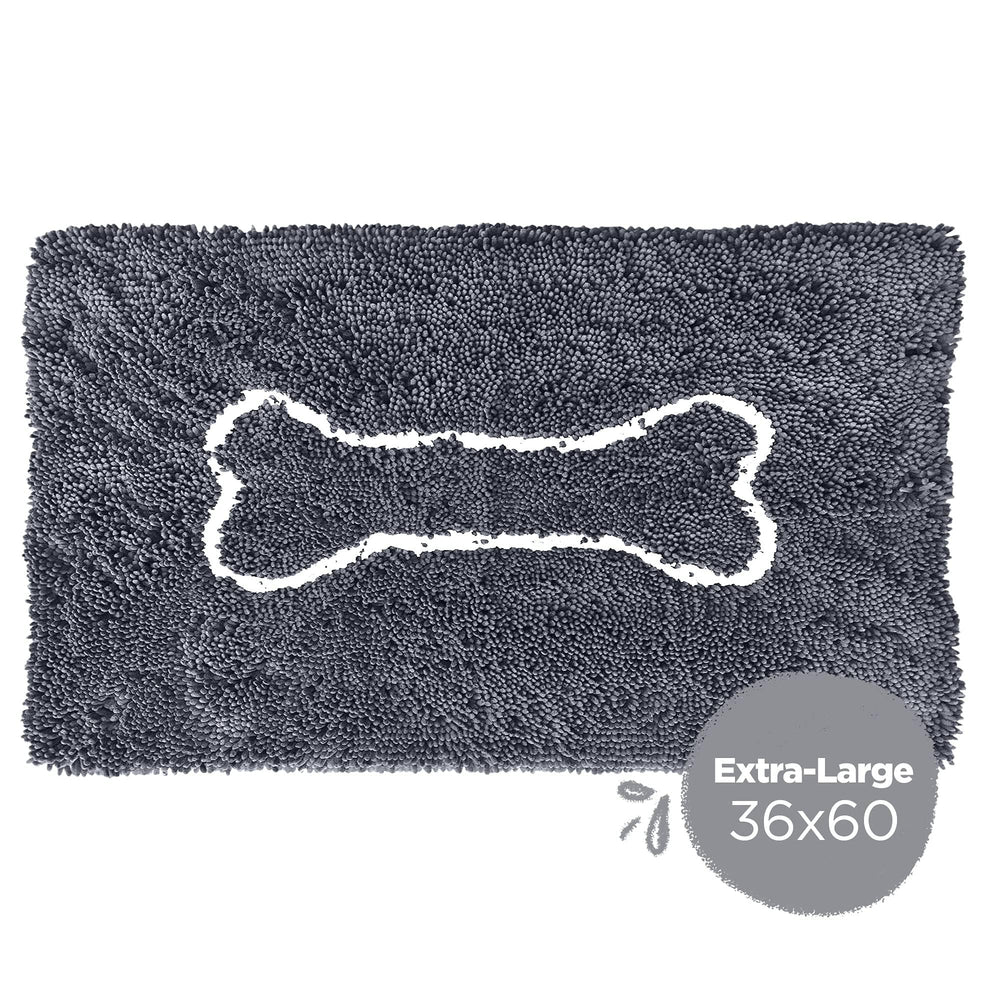Soggy Doggy Doormat large grey bone color blends with decor