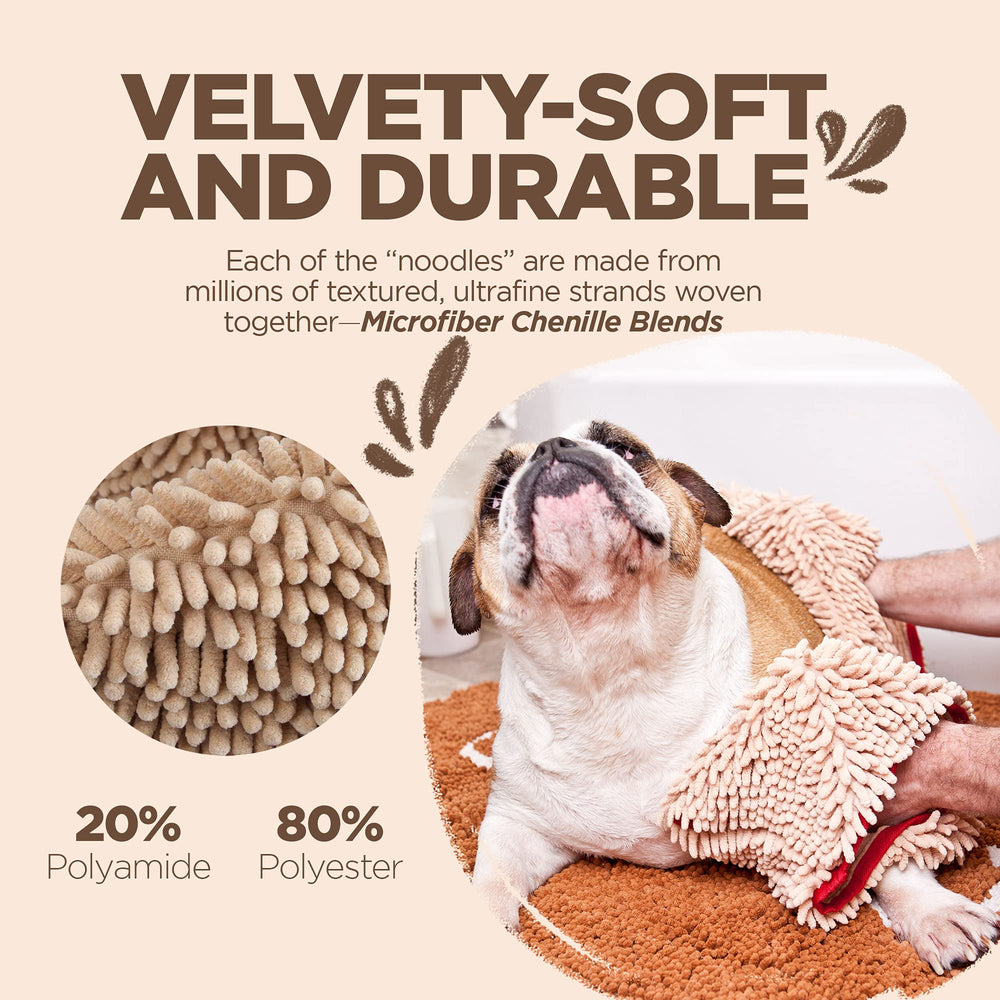 Soggy Doggy Super Shammy Dog Towel crate-insert-soft adds comfort in kennels.
